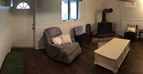 Finished basement. 