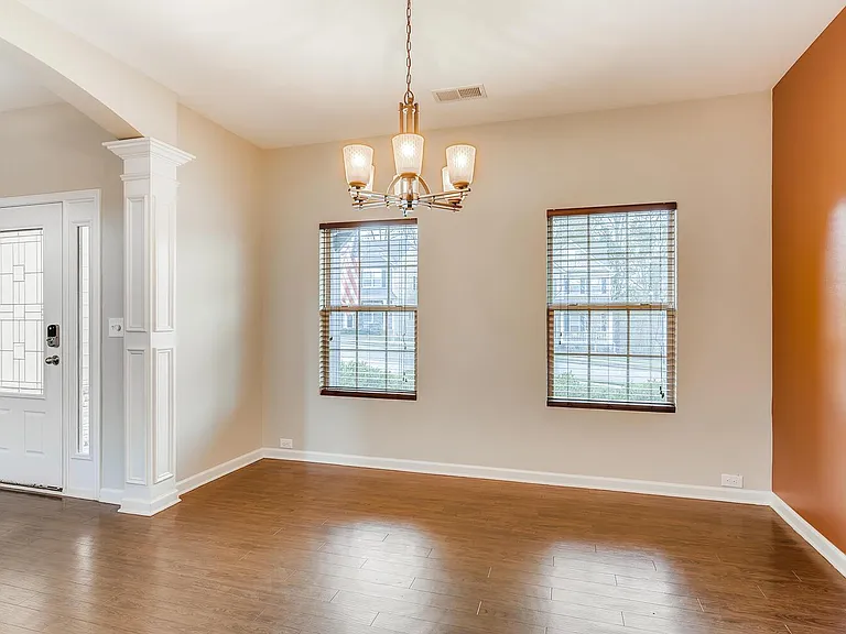 Front entry and Dining area / office.