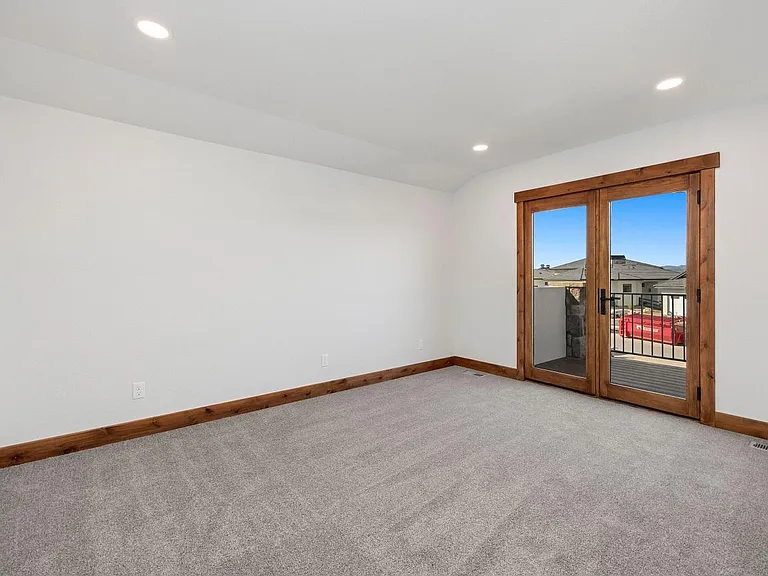 Loft to balcony door