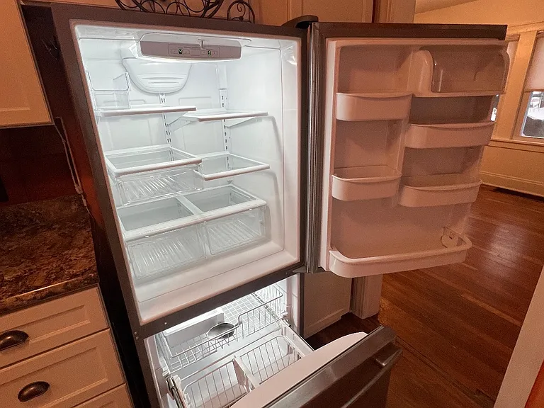 Large refrigerator and wine rack