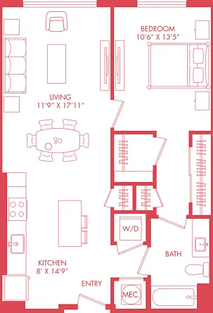 A12| 1x1 | 769 sq ft A12| 1x1 | 769 sq ft