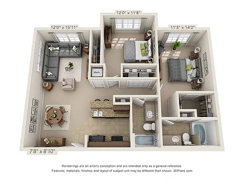 Floor plan B2 - The Topaz