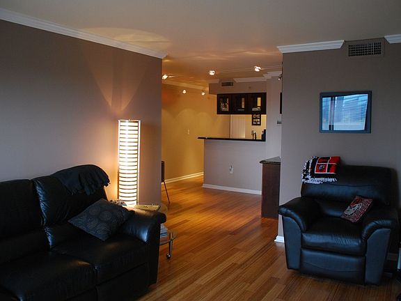 View from living room to dining area.