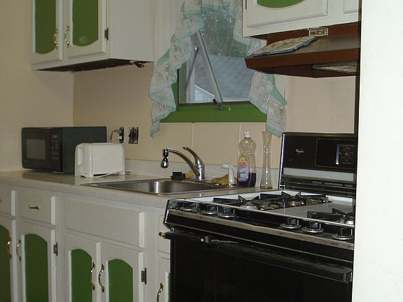 Freshly painted kitchen