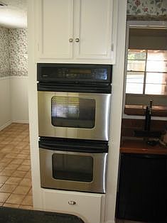 Stainless steel double oven