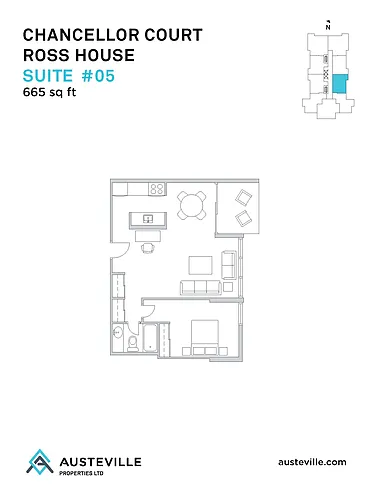 Floor plan 1 Bedroom