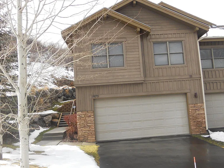 outside of condo/driveway.