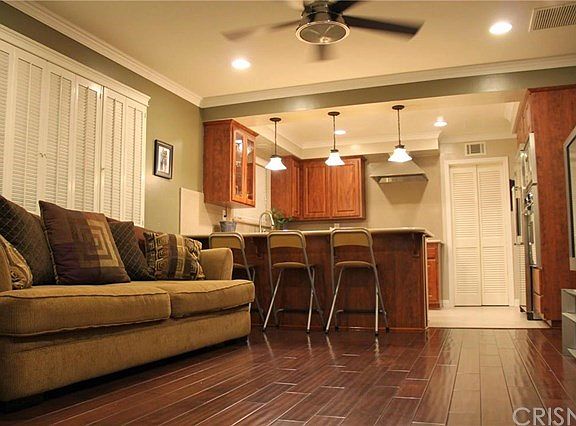 eating area can double as a family room