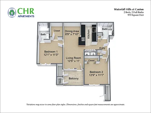 Floor plan 2 Bedroom