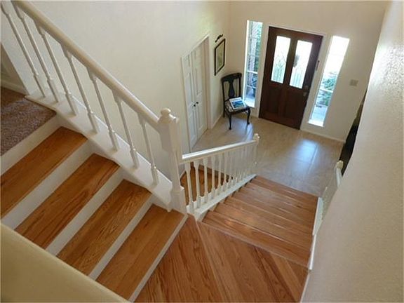 Staircase with Real Wood Floors