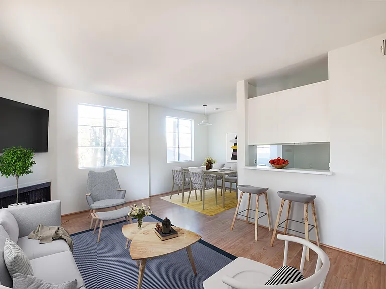 3D rendering Living room Dining Room