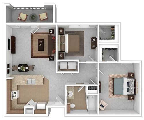 Floor plan Two Bedroom