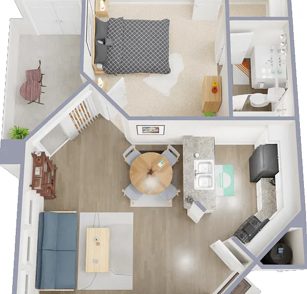 Plan One Floorplan Diagram