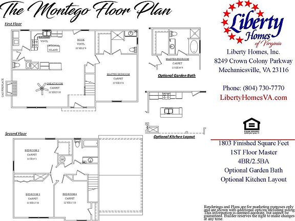 Some options shown are not included