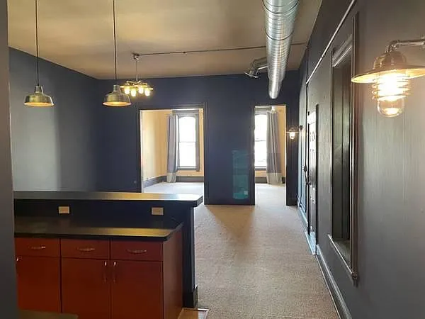 Hallway from Bedrooms, looking towards Main St
