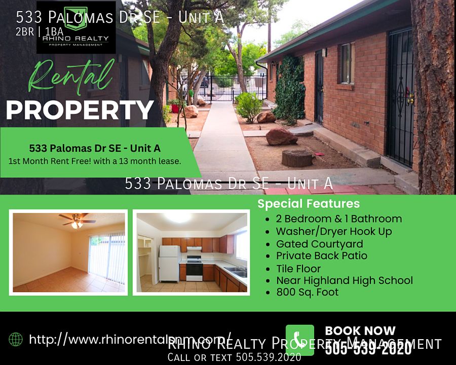 1st image of 533 Palomas Dr SE #A