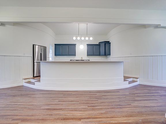 View of kitchen from living room
