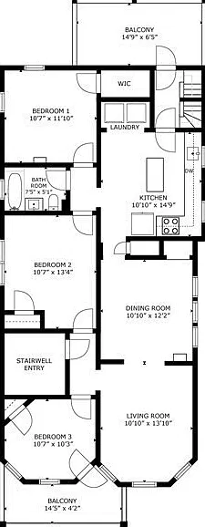 3 bed, 1134 sqft, $3,500 — Photo 3