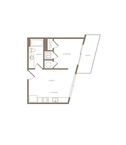 Floor plan Studio-S01
