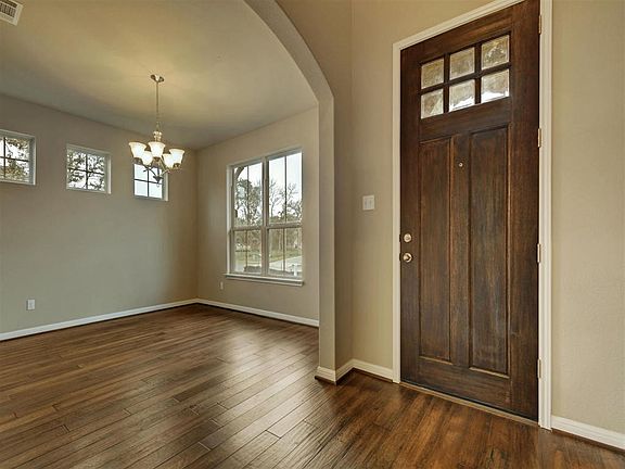 Front entry and dining room