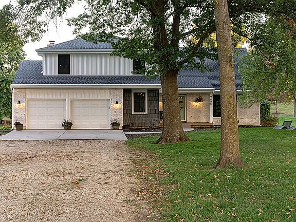 Front yard mature pin oaks