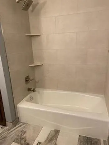 Full tub and shower.
