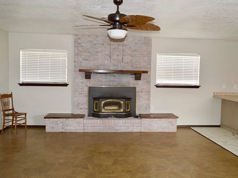 Efficient wood stove insert.