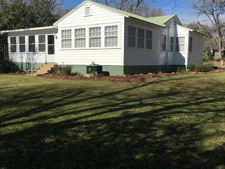 back and side of house