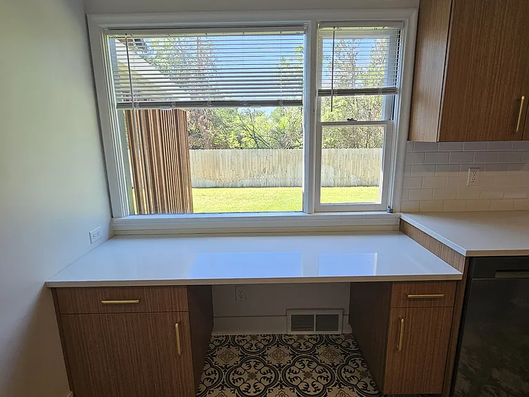 Kitchen desk area