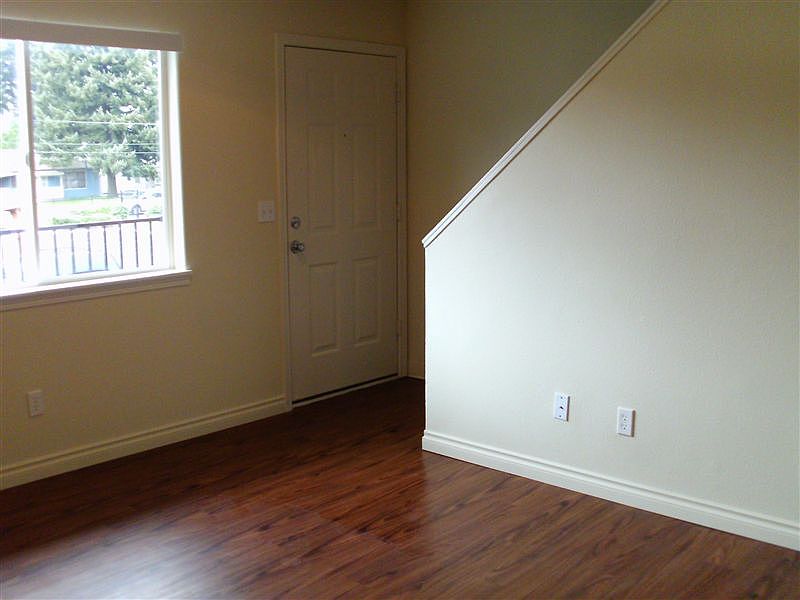 Newly renovated floor in living room.