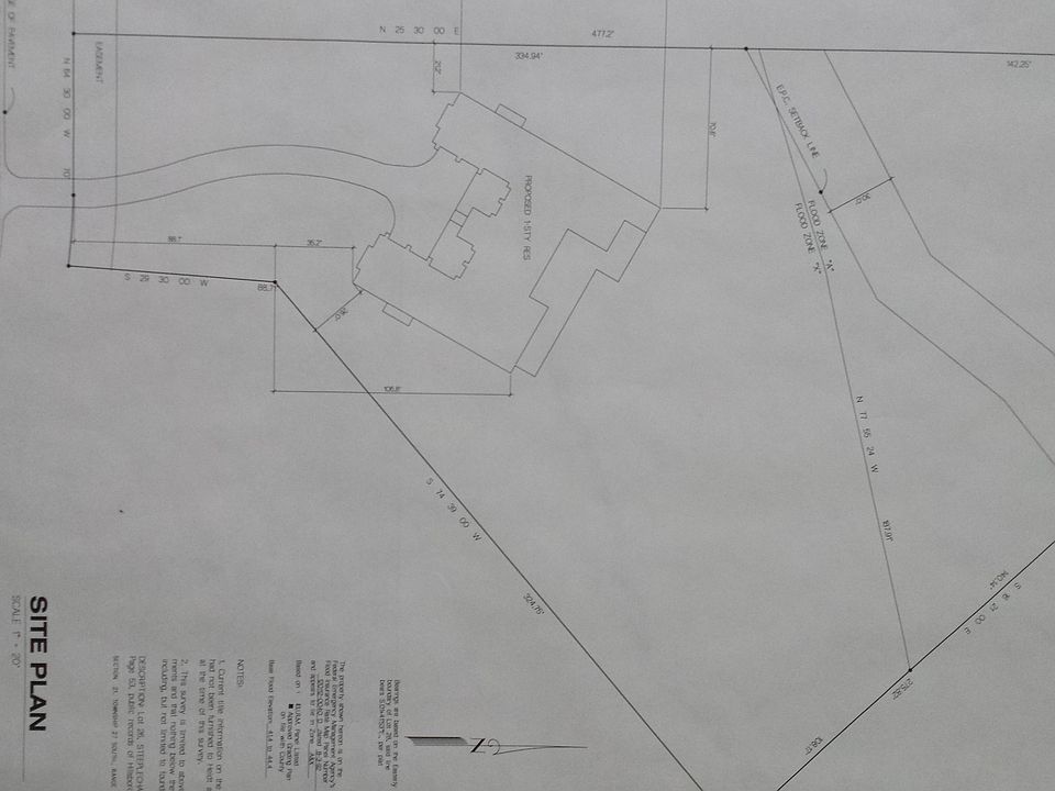 Site survey w/ propose home