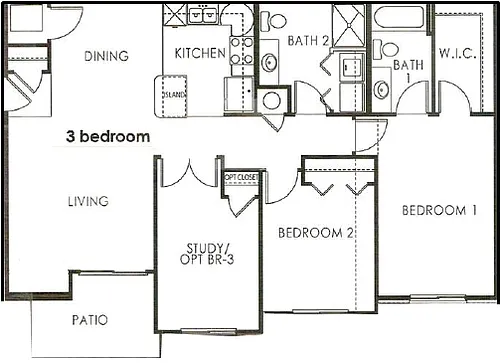 Floor plan 3 Bedroom