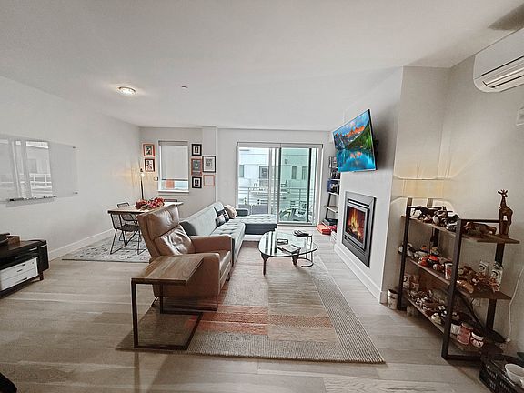 Living room and dining area