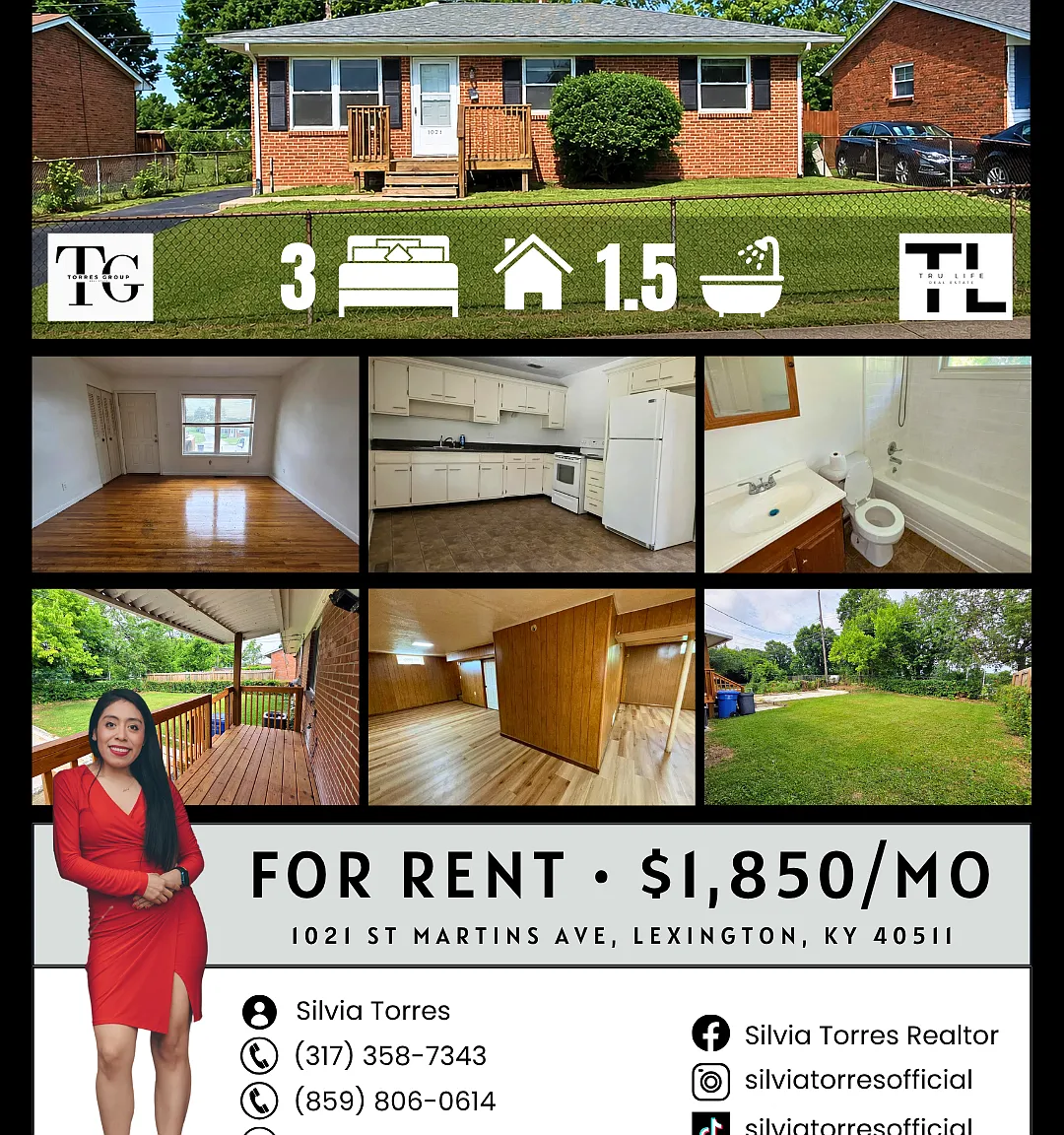 3 bed, 1.5 bath, $1,850 — Photo 1