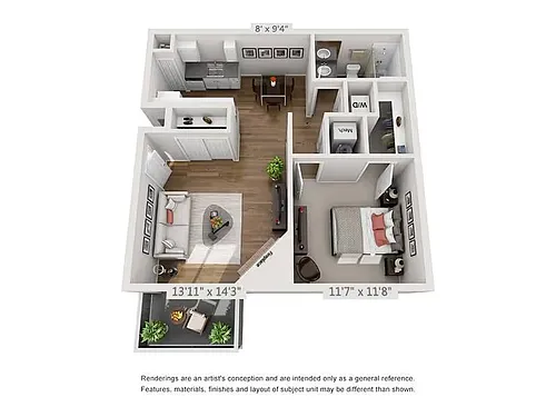 Floor plan 1X1