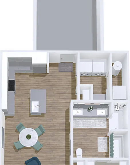1x1 w garage Ponderosa 1x1 w garage Ponderosa