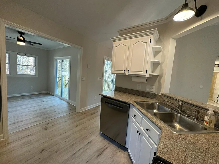 Kitchen and sunroom