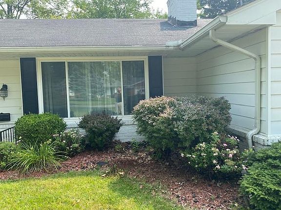 Front picture window and landscaping