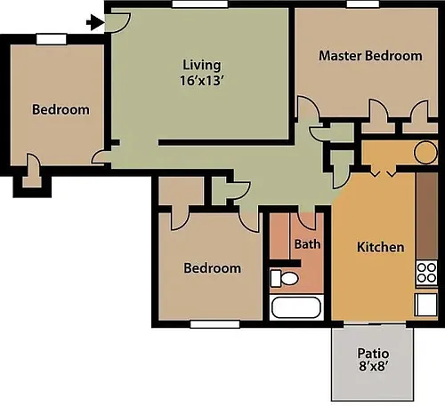 Floor plan Three Bedroom