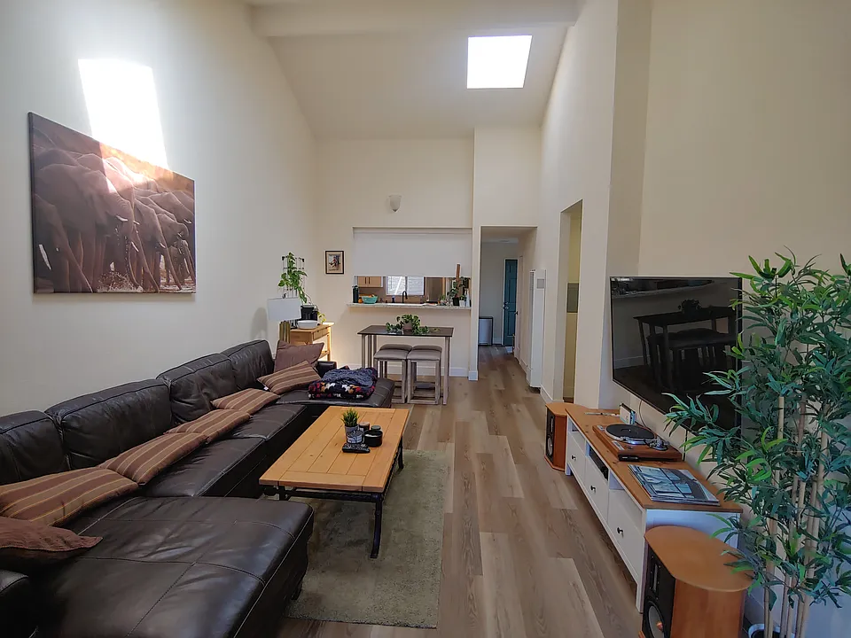 Looking towards the kitchen and entry