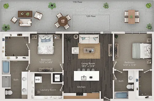 Floor plan B7PH