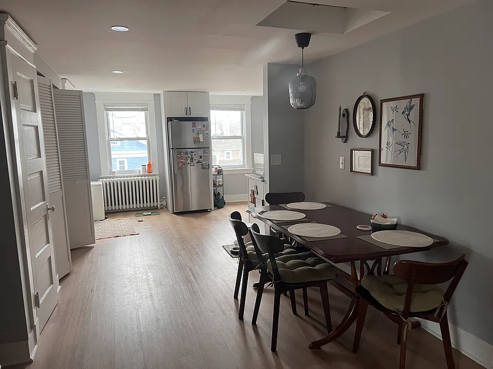 Dining Area; beautiful new flooring throughout the unit.