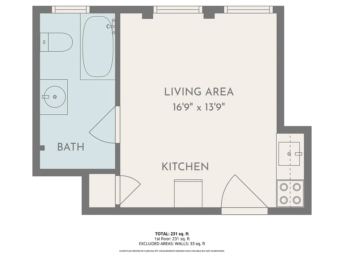 Floor plan Studio