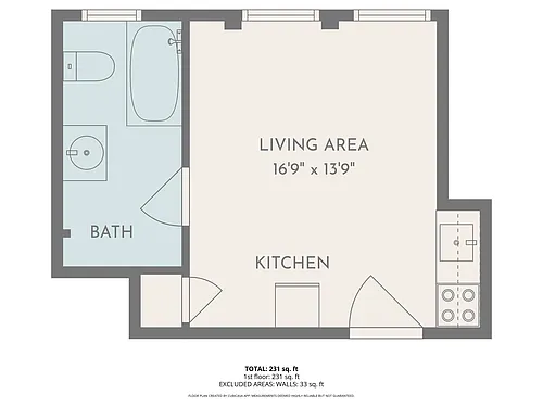 Floor plan Studio