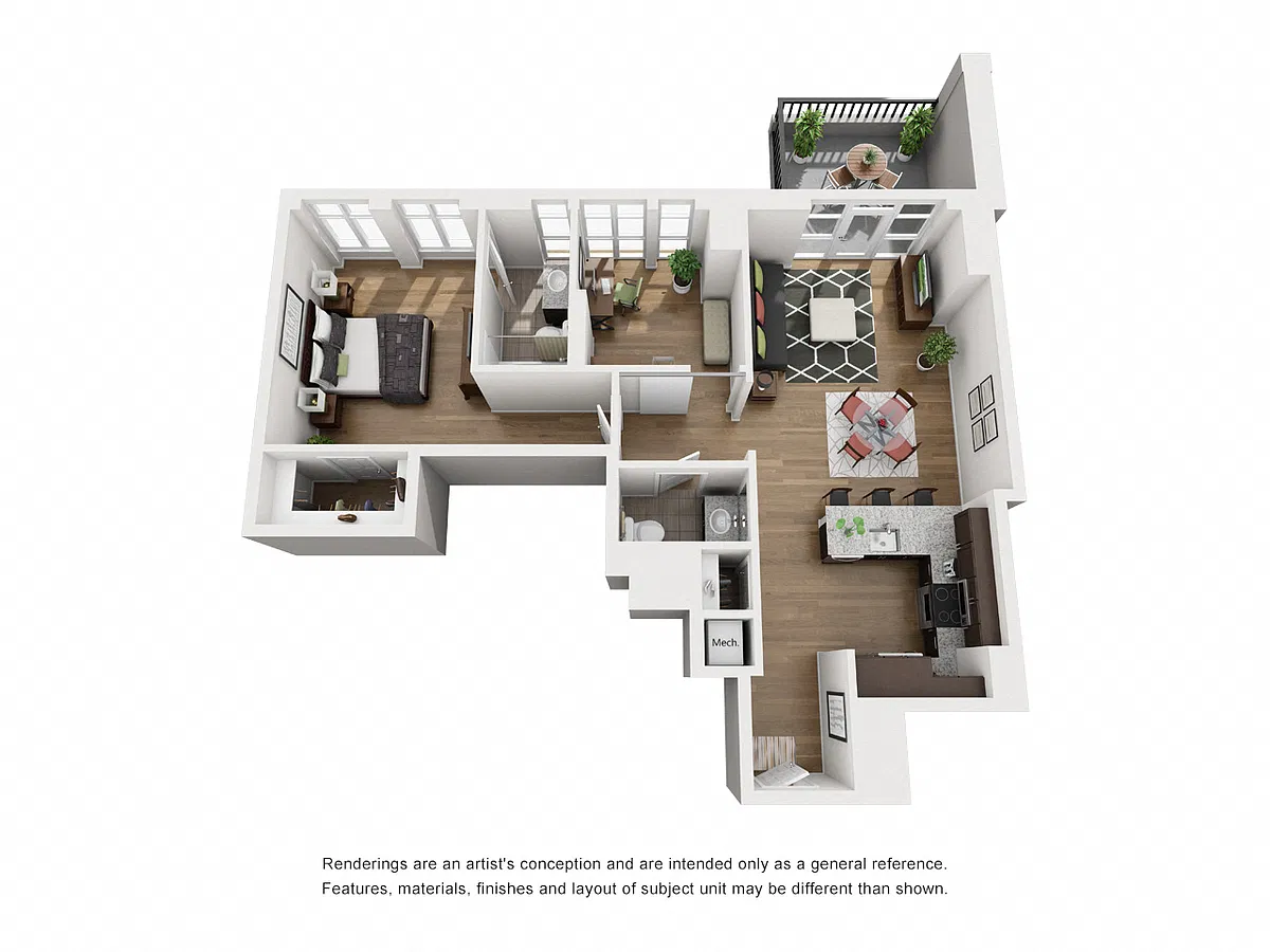 Floor plan J4 + Den
