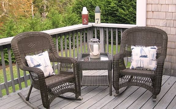 Extra seating on the deck
