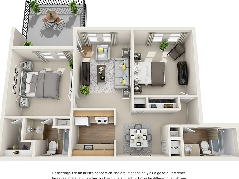 2C - 944 SQ.FT 2C - 944 SQ.FT