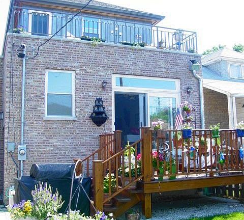 Back deck and terrace