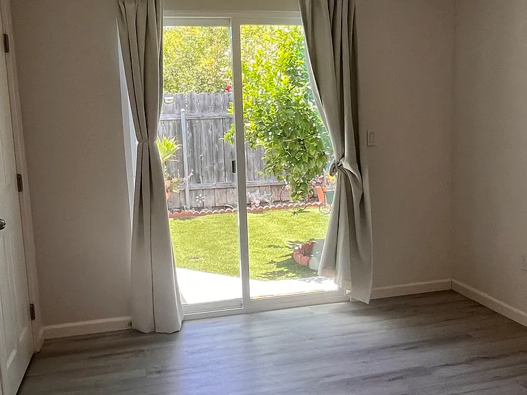 Second bedroom overlooking the courtyard