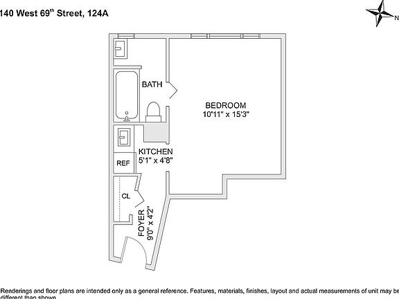 5th image of 140 W 69th St APT 124A
